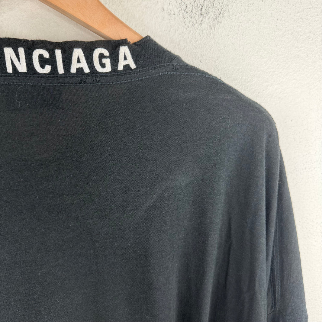 Balenciaga Neck Tab Logo L/S T-Shirt