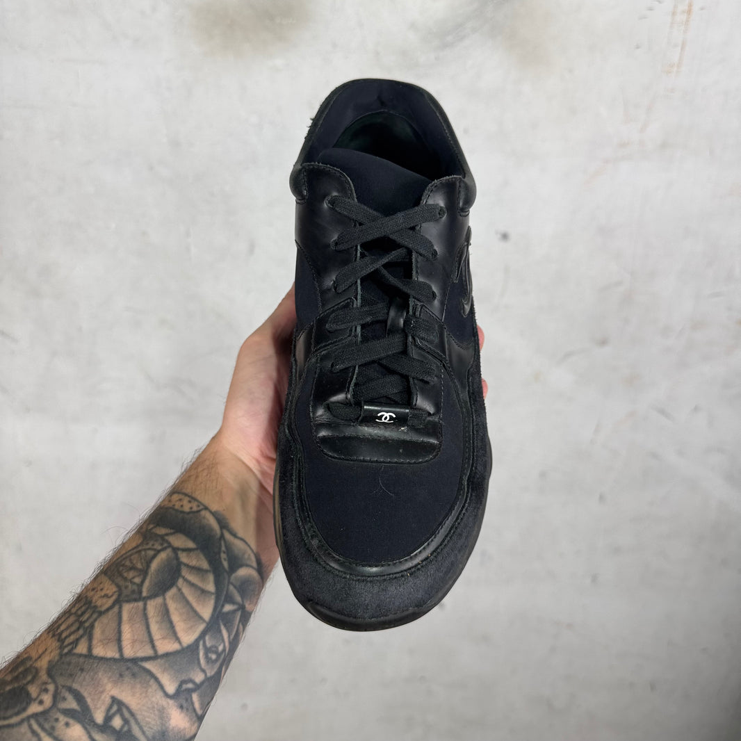 Chanel Black Suede/ Leather Runners