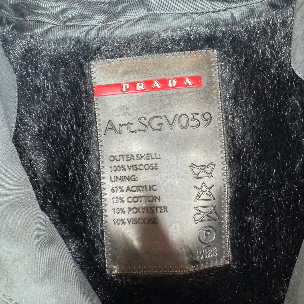 Prada Leather Collar Ski Jacket