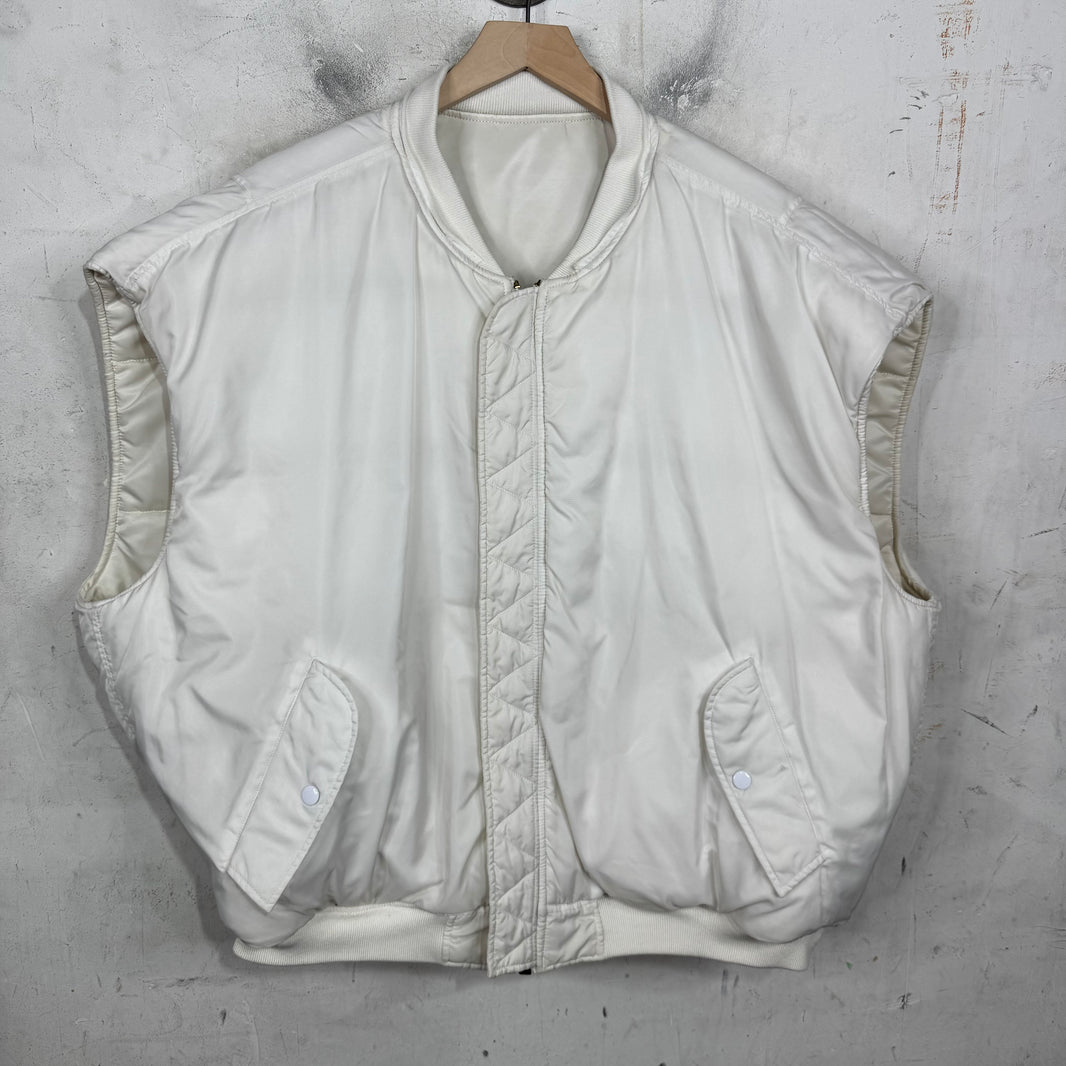 Vetements x Alpha Industries White Bomber Vest