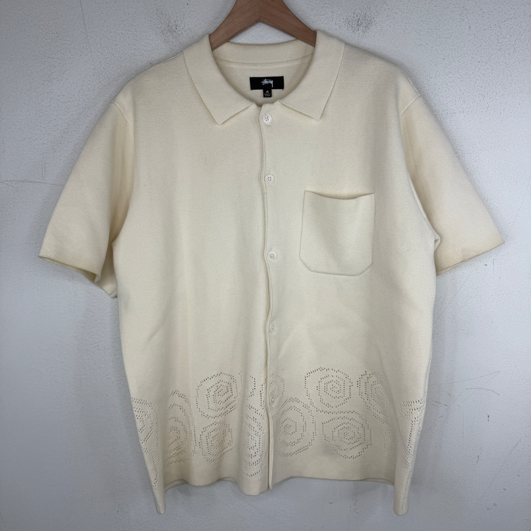 Stussy Knit Swirl Logo Button Up