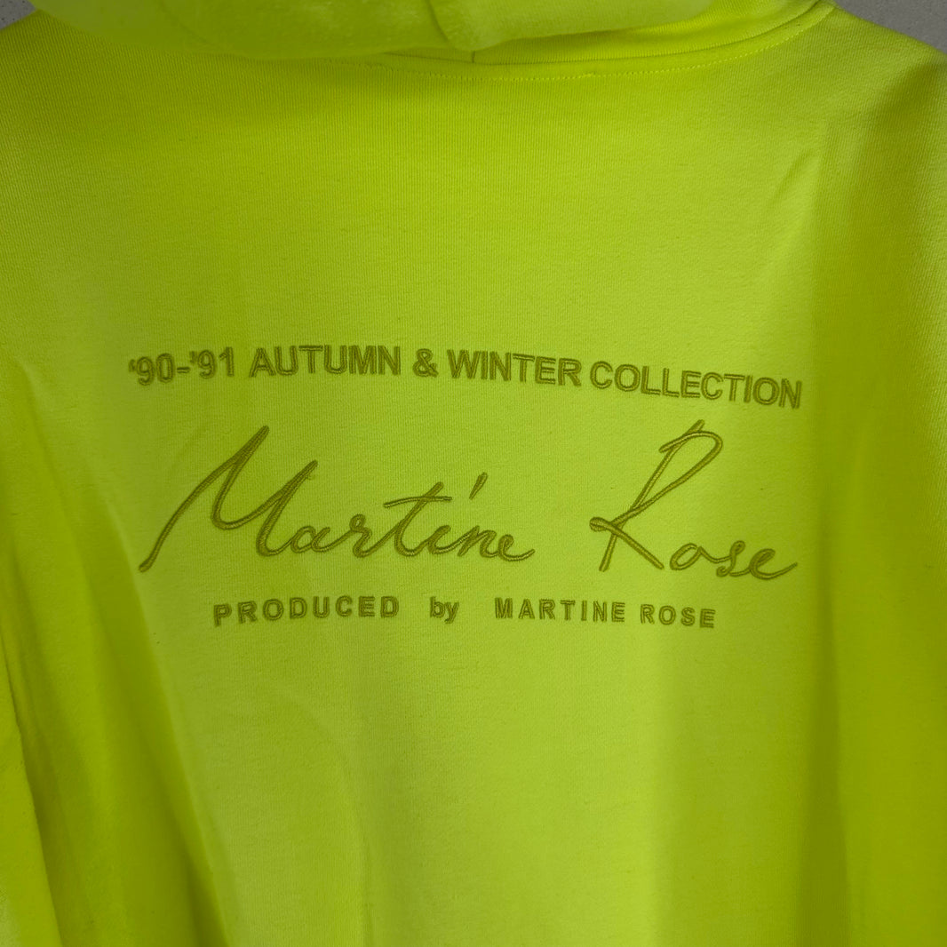 Martine Rose Neon Embroidered Back Logo Hoodie