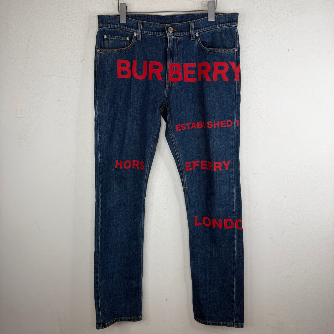 Burberry Printed Logo Jeans