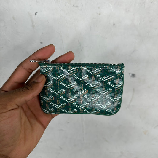 Goyard Green Coin Pouch