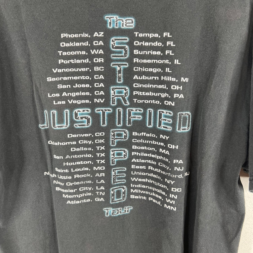 Vintage Stripped Justified Tour T-Shirt