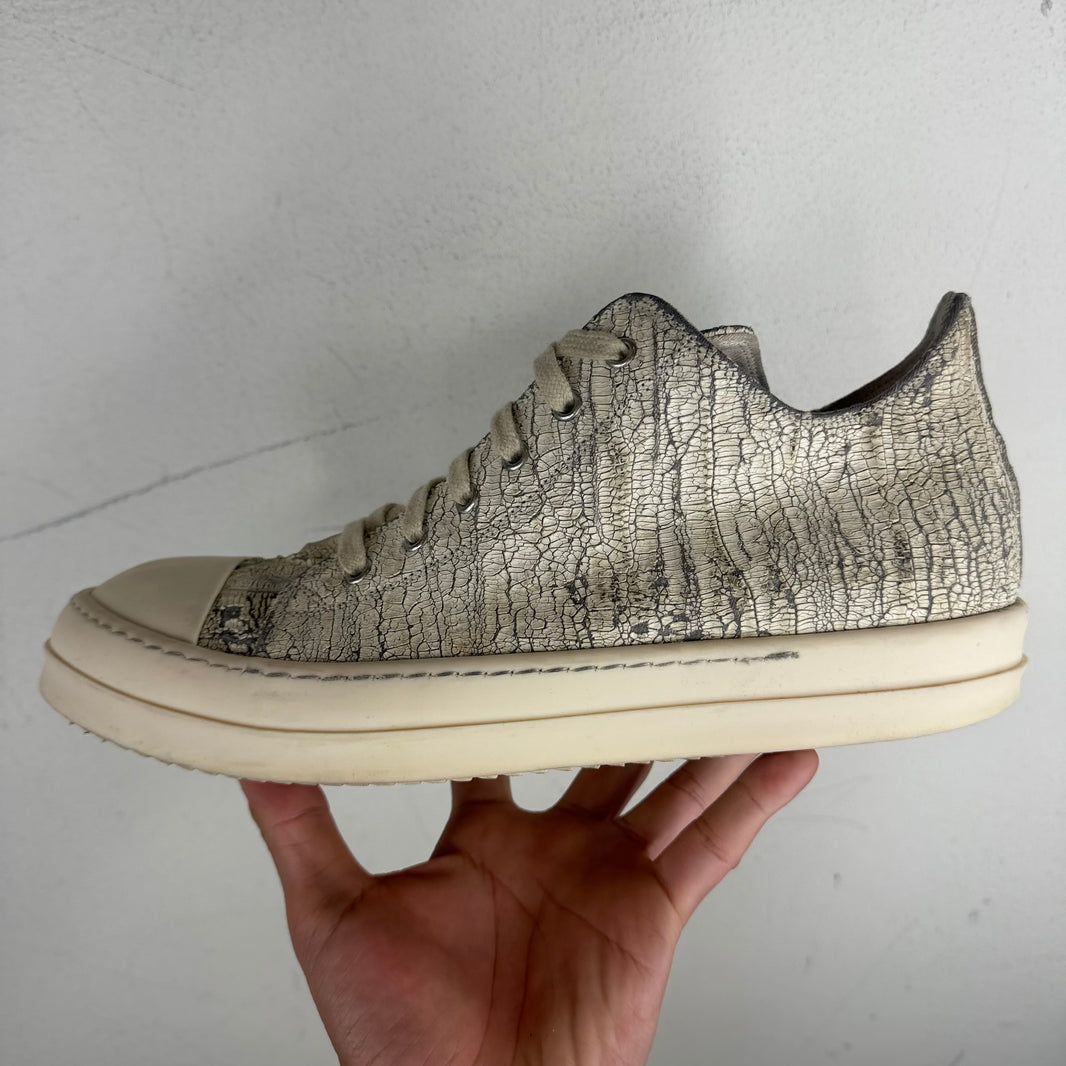 DRKSHDW Cracked Leather Ramone Low Sneakers