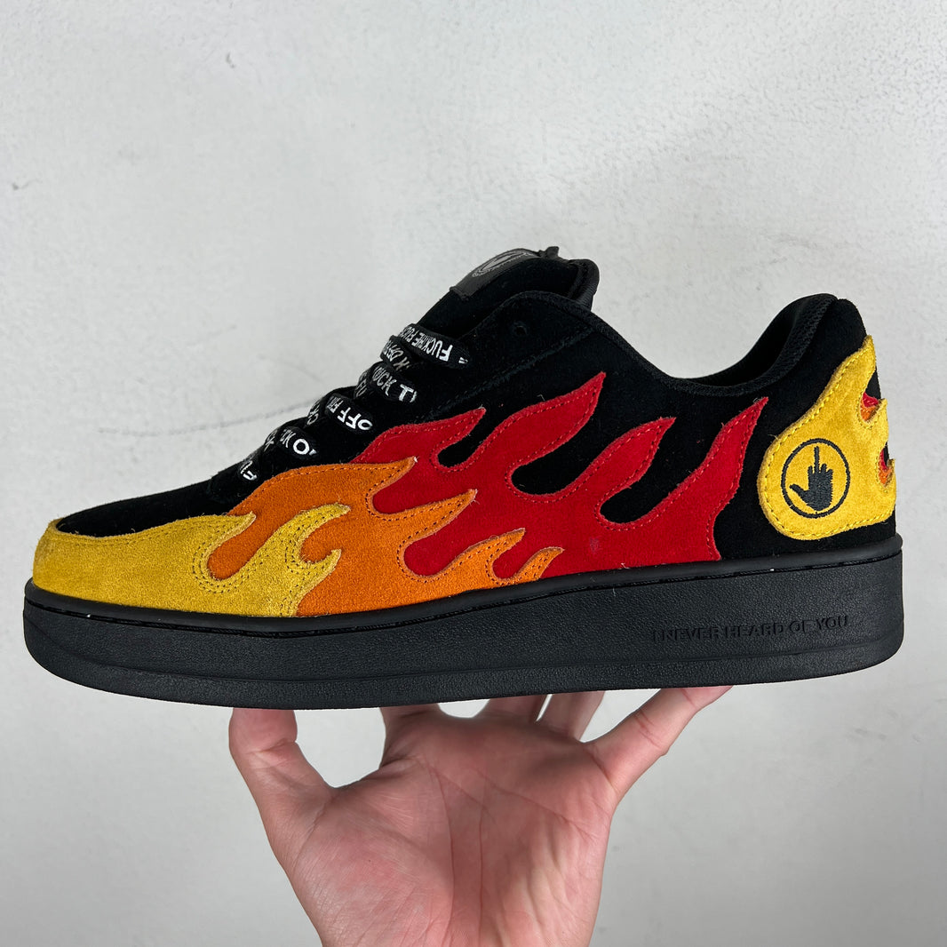 I Never Heard of You Flame Sample F*** Off Sneakers
