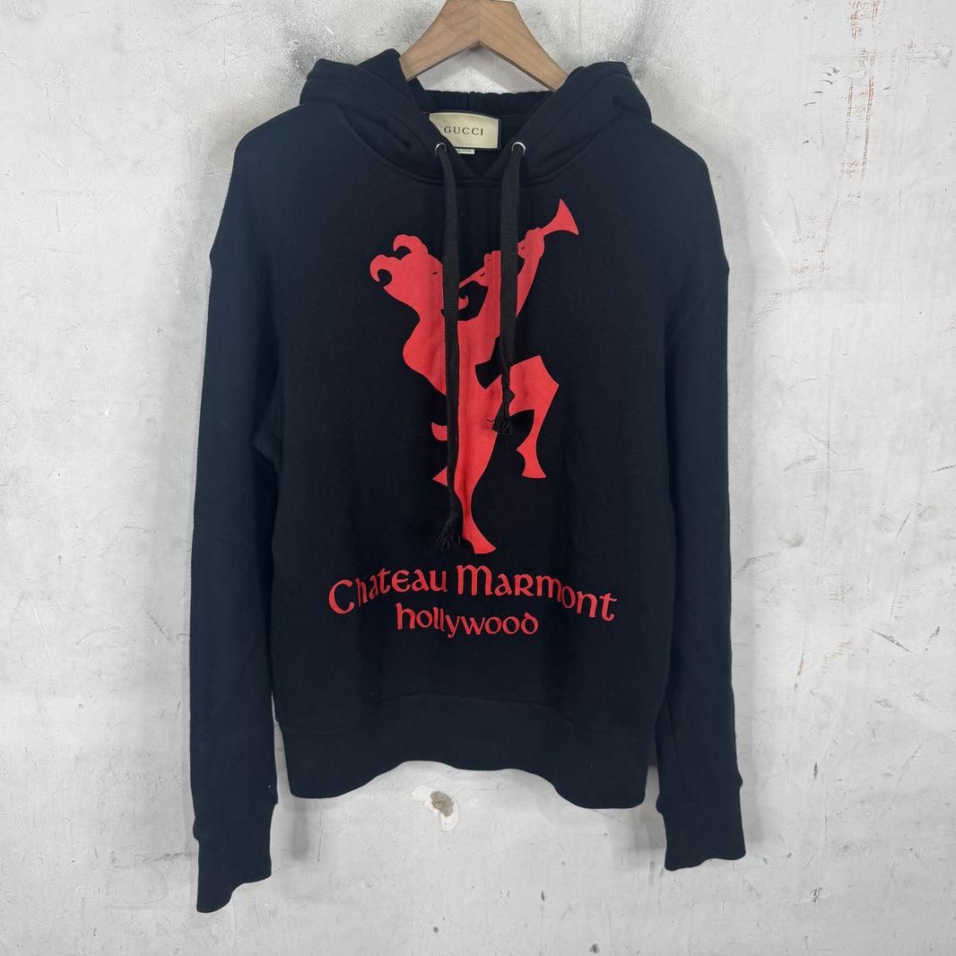 Gucci Chateau Marmont Logo Hoodie