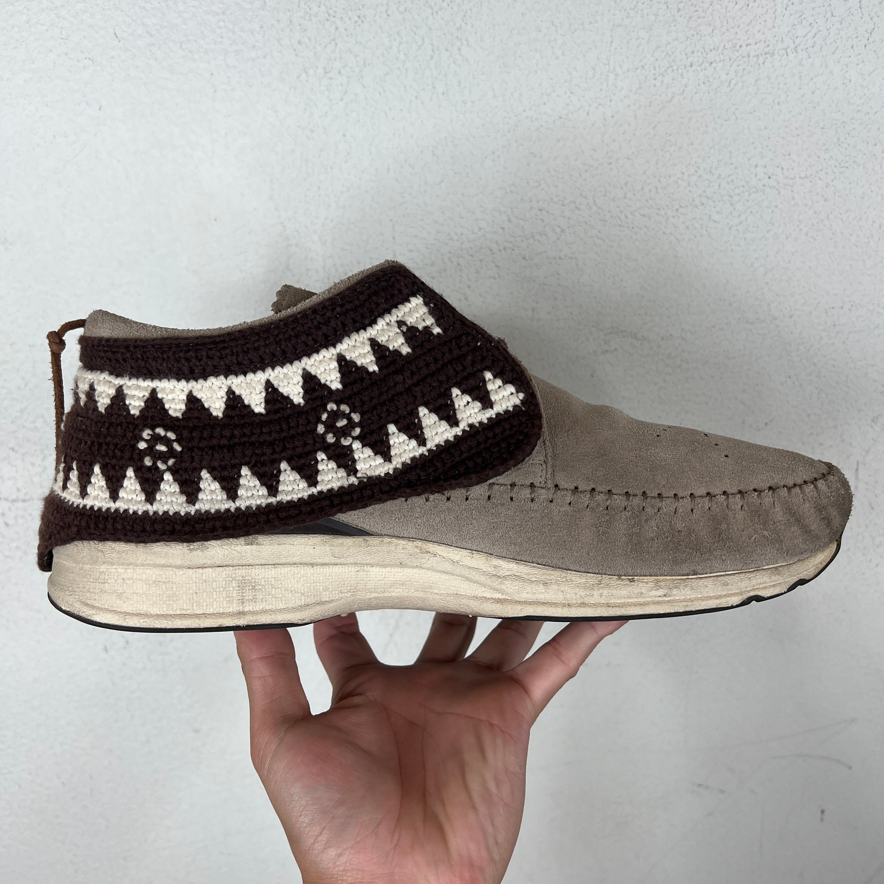 VISVIM定番のFBT Visvim Grey Suede Woven FBT Sneakers – www.Lukes.store