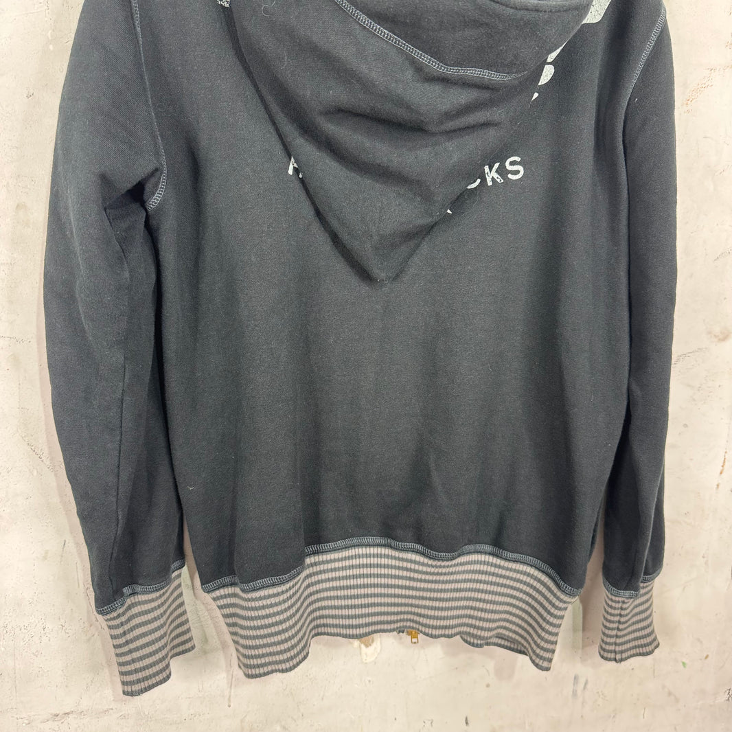 Vivienne Westwood Stripe Ribbing Zip Hoodie