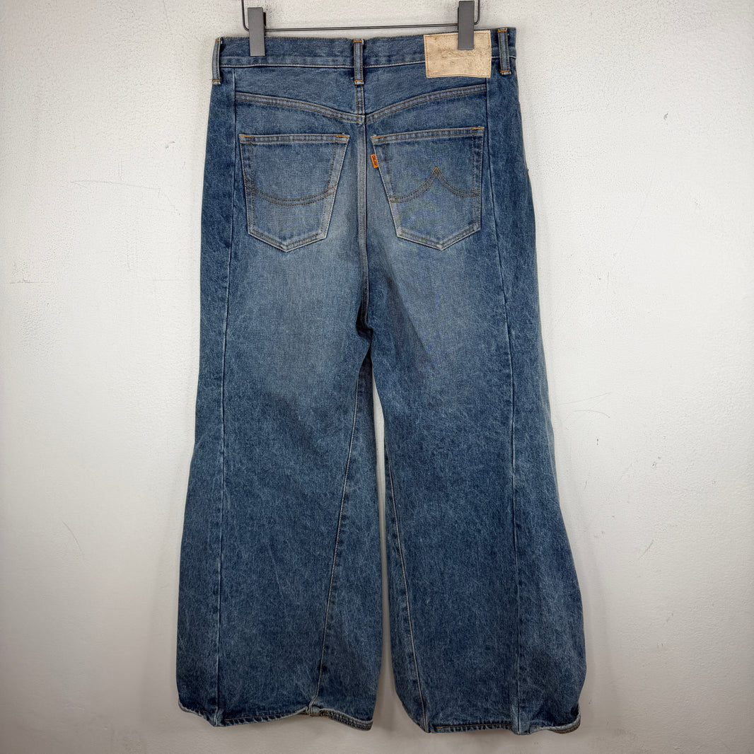 Doublet Blue Robot Leg Denim Jeans