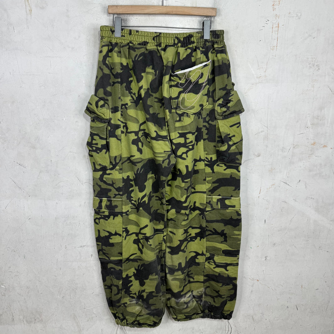 PDFCHANNEL Camo Cargo Baggy Sweatpants