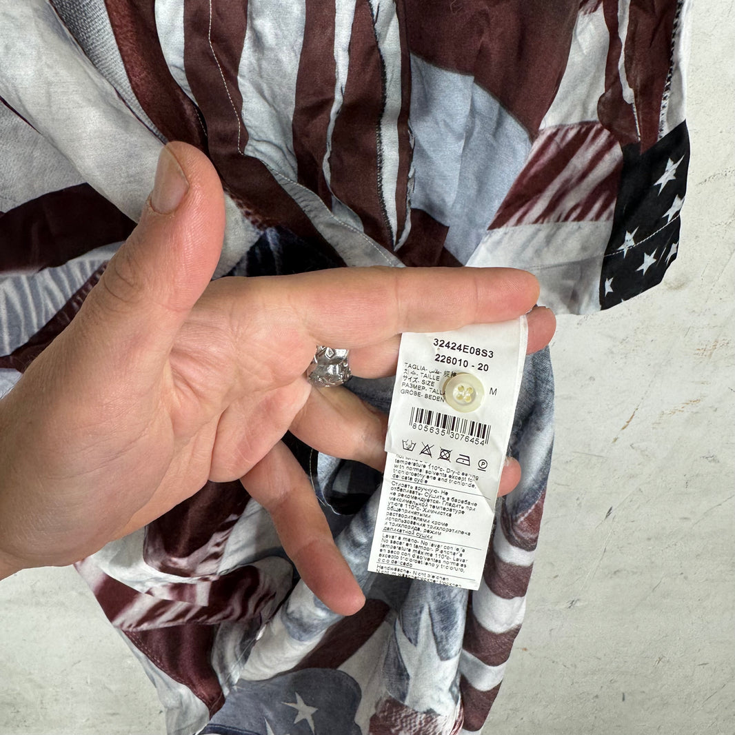 424 Silk Blend Flag Shirt