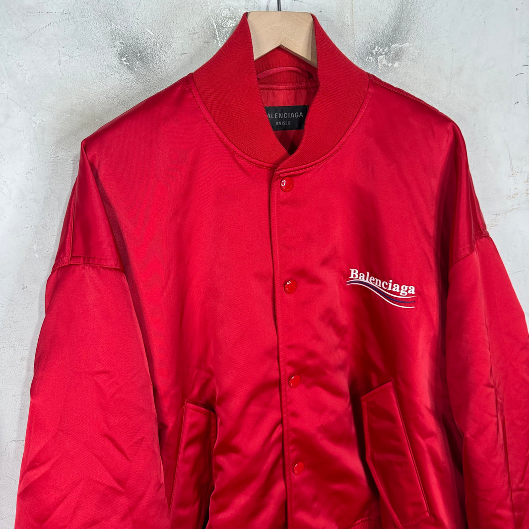 Balenciaga Red Campaign Bomber