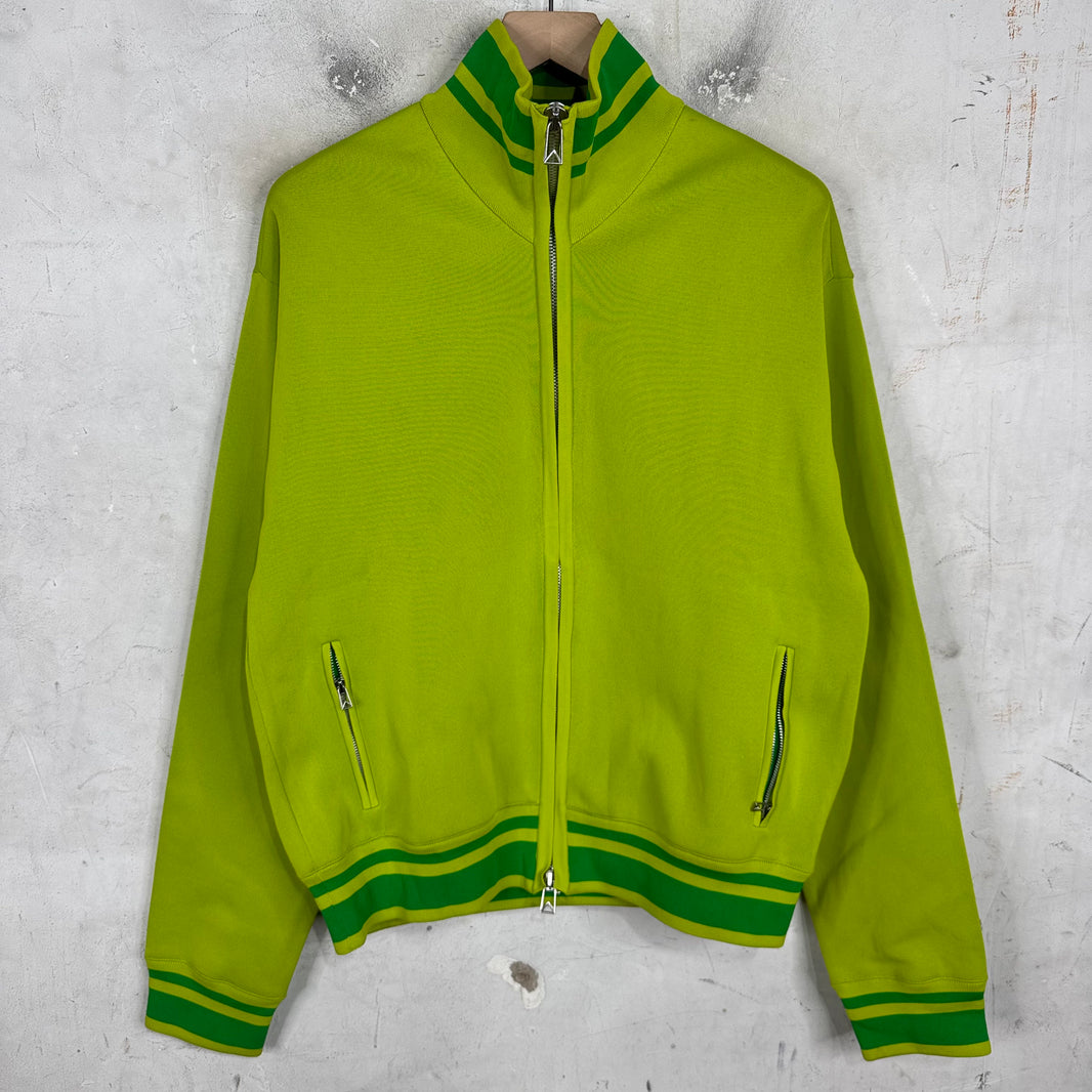 Bottega Veneta Green Knitted Track Jacket