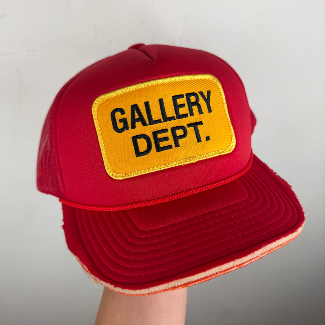 Gallery Dept Yellow Patch Cut Brim Trucker Hat