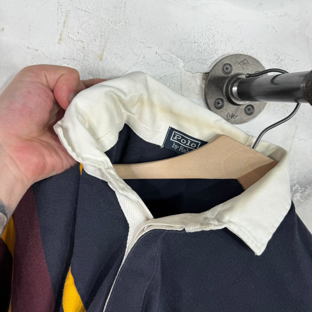 Ralph Lauren Striped Fleur Crest Rugby