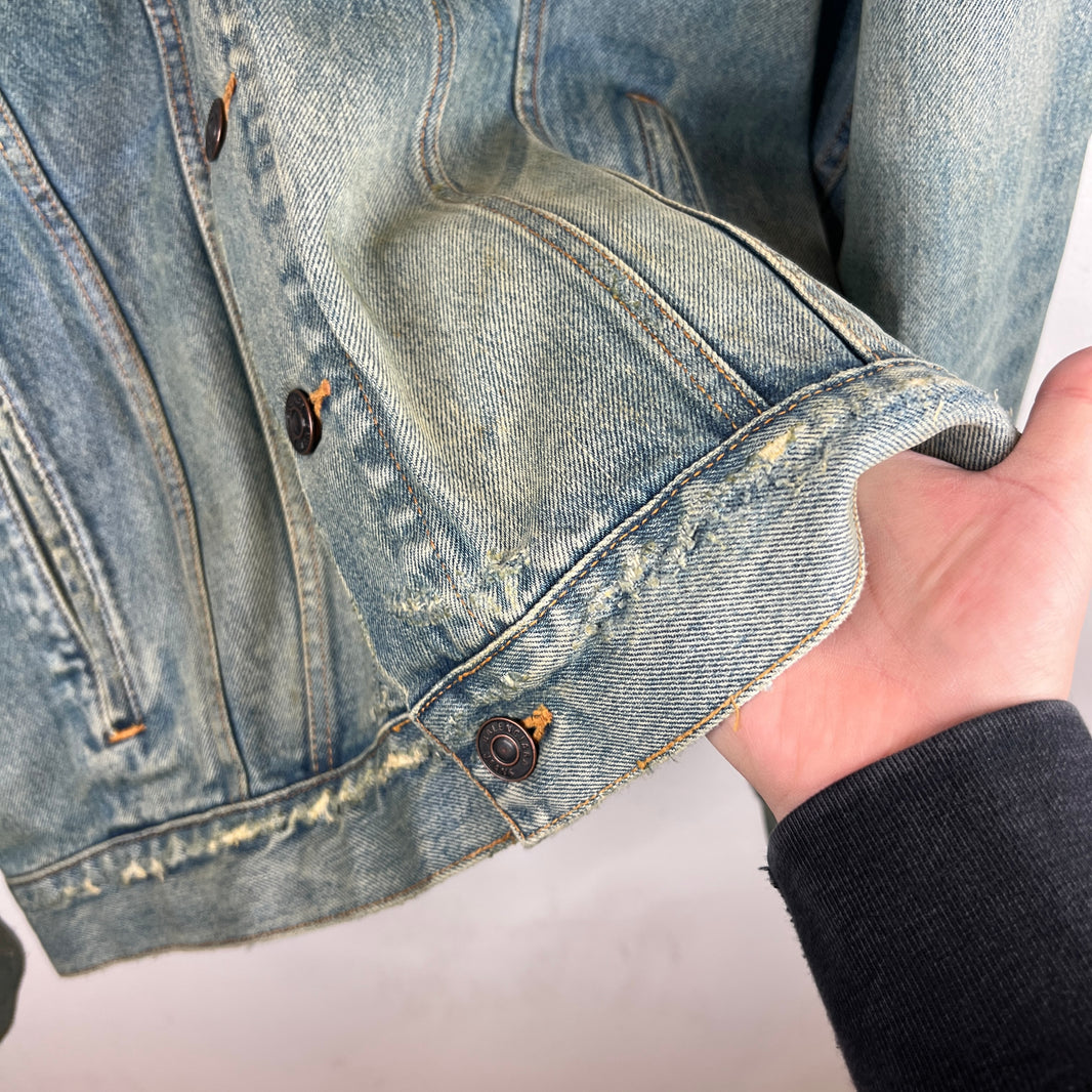 Balenciaga Waxed Trucker Jacket