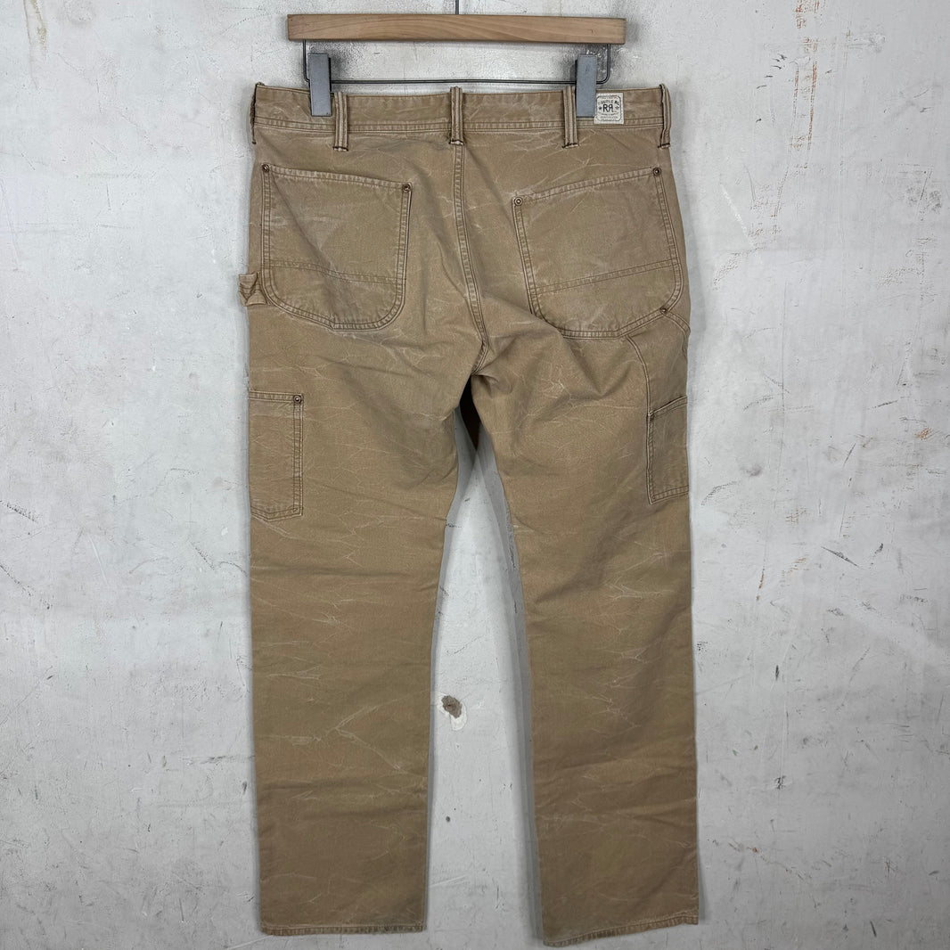 RRL Whiskered Khaki Carpenter Pants