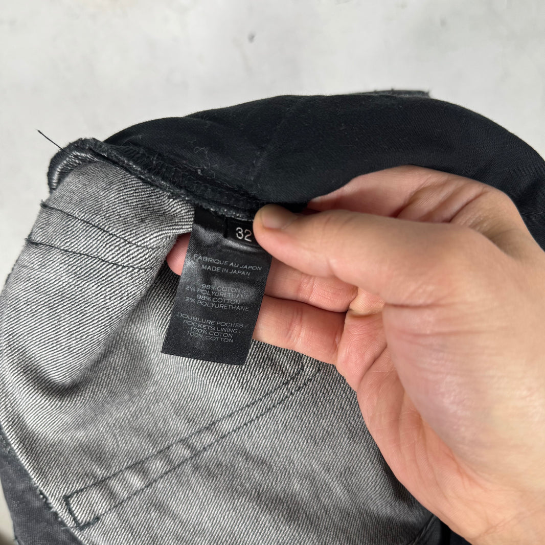 Balmain Dark Grey Biker Jeans