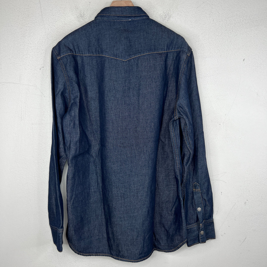 Acne Studios Blue Snap Button Denim Shirt