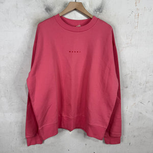 Marni Pink Logo Crewneck