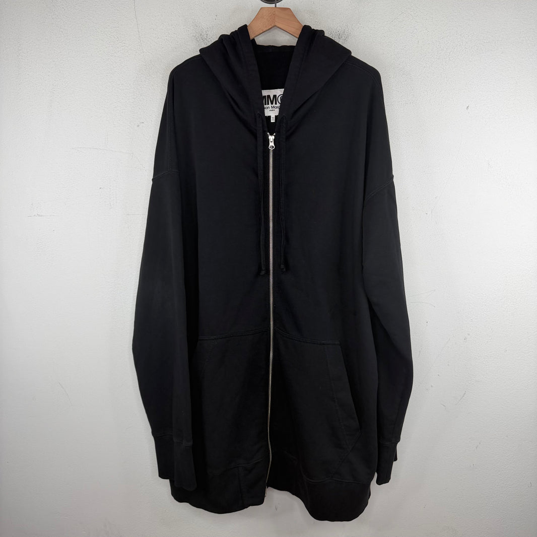 MM6 Oversized Back Logo Zip Hoodie