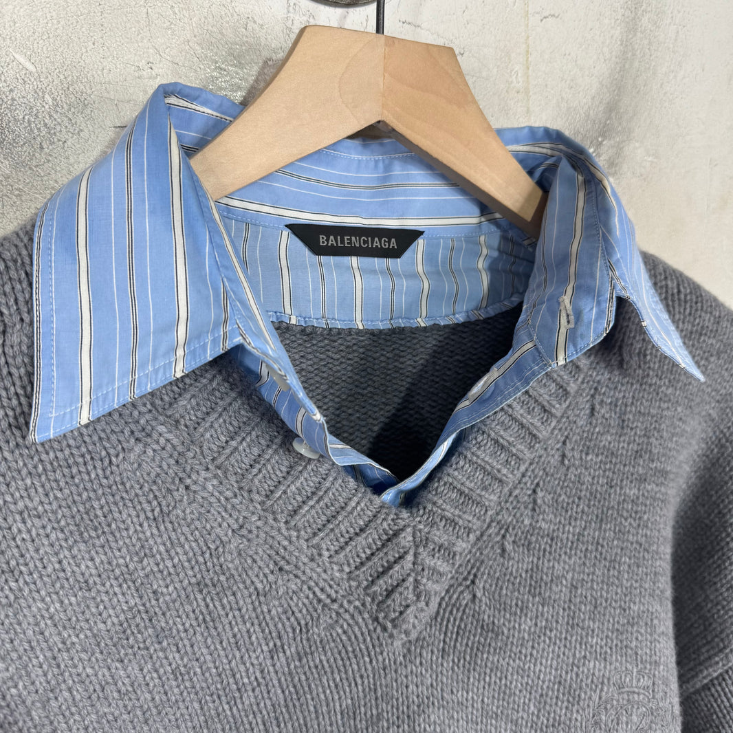 Balenciaga Layered Crest Sweater