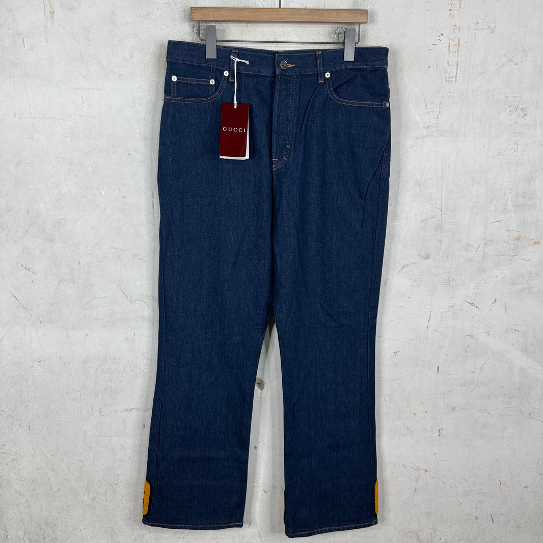 Gucci Dapper Dan Patch Jeans