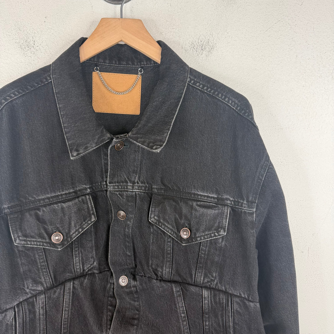 Balenciaga Black Swing Denim Jacket