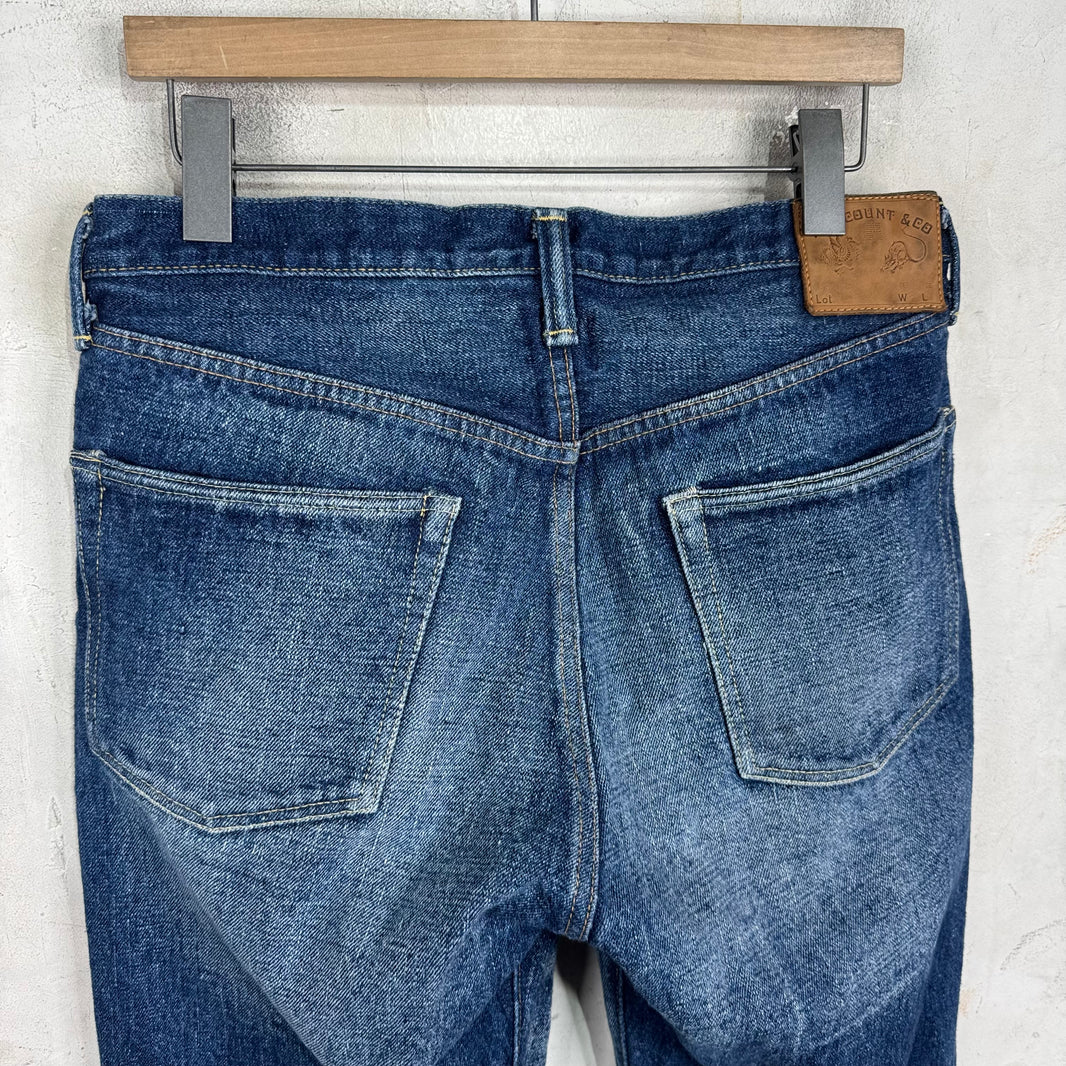 Full Count Slubby Faded Selvedge Jeans
