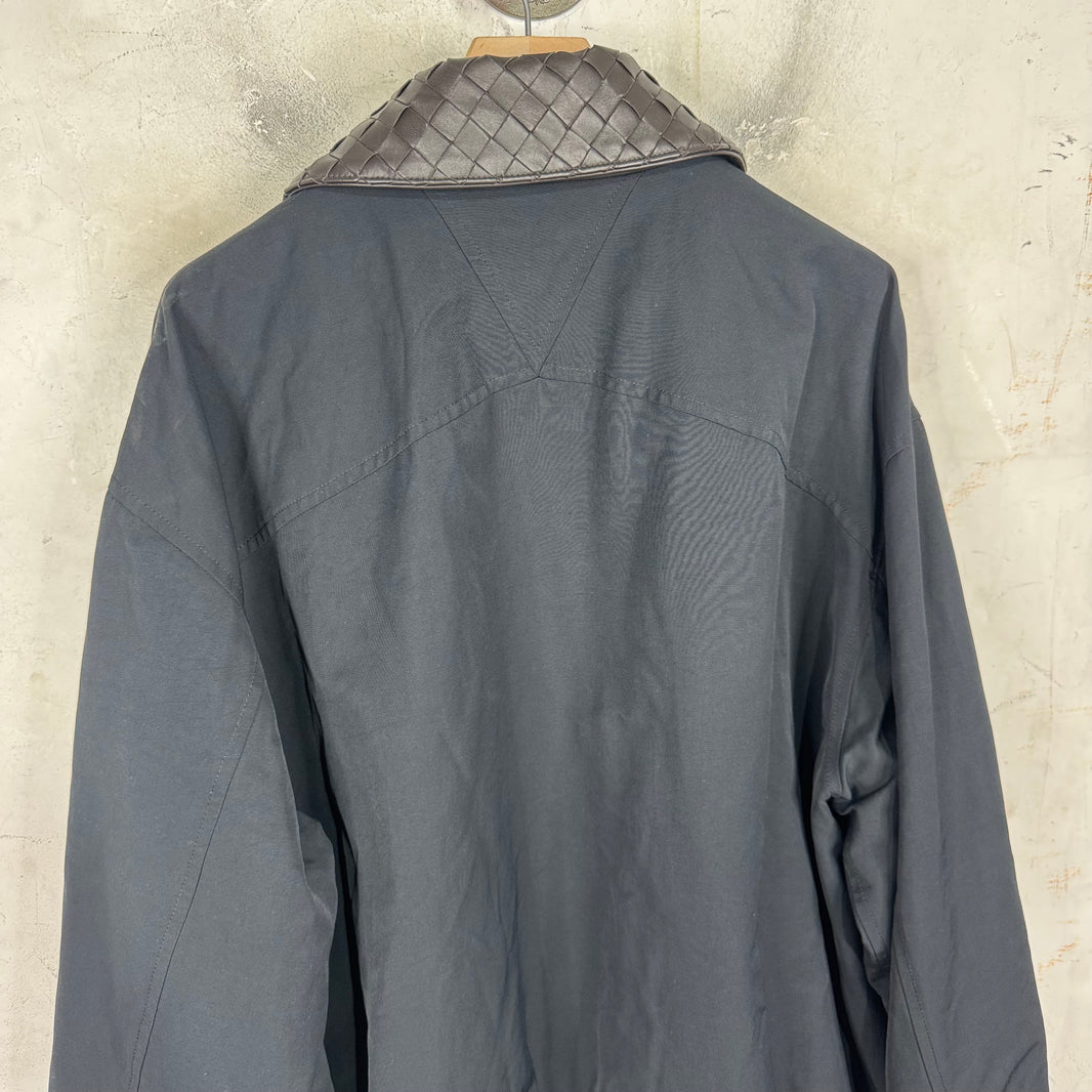 Bottega Veneta Collared Intrecciato Nylon Work Jacket