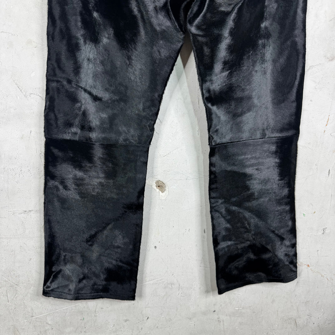 Denim Tears Leather Ponyhair Trousers