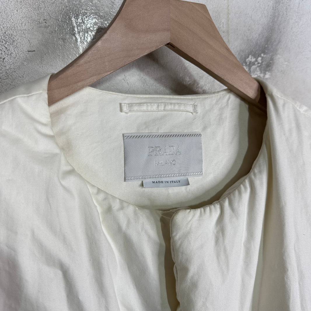 Prada White Down Pillow Jacket