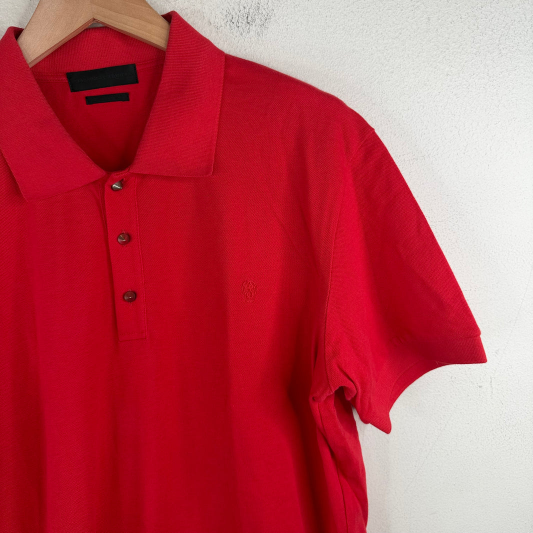Alexander McQueen Spike Button Polo Shirt