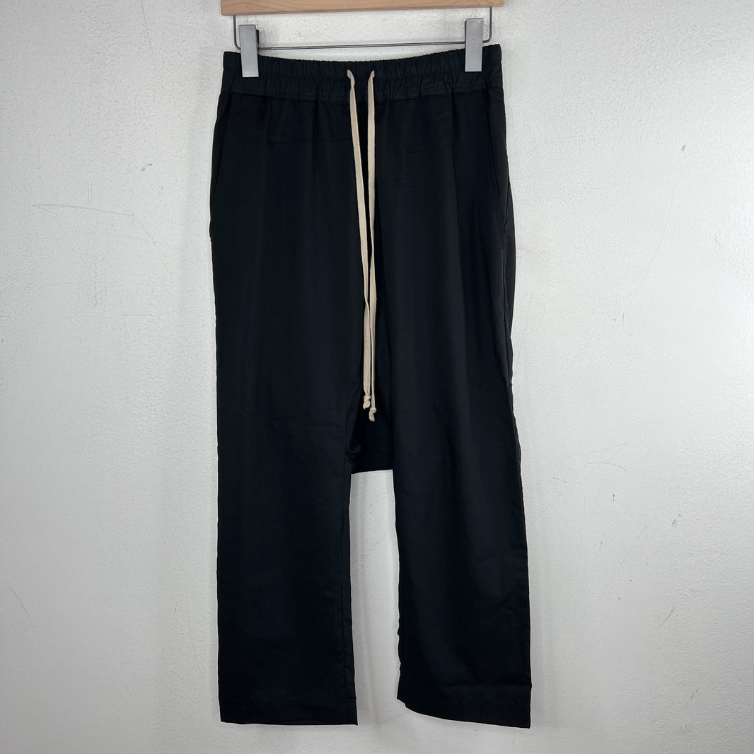 Rick Owens Vicious Wool Dropcrotch Drawstring Pants