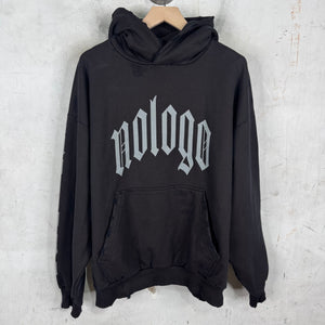 Balenciaga Distressed No Logo Hoodie