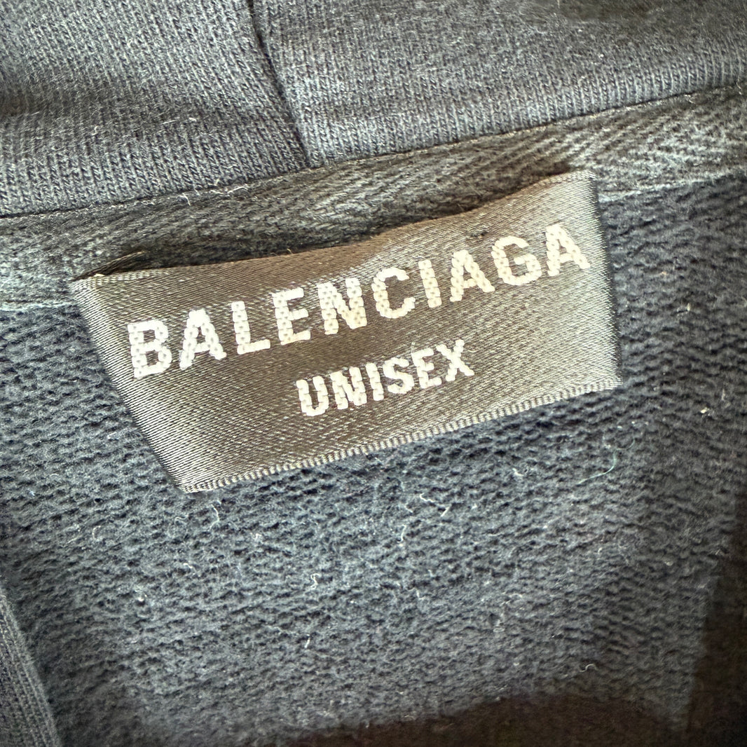 Balenciaga Upside Down Logo Zip Hoodie