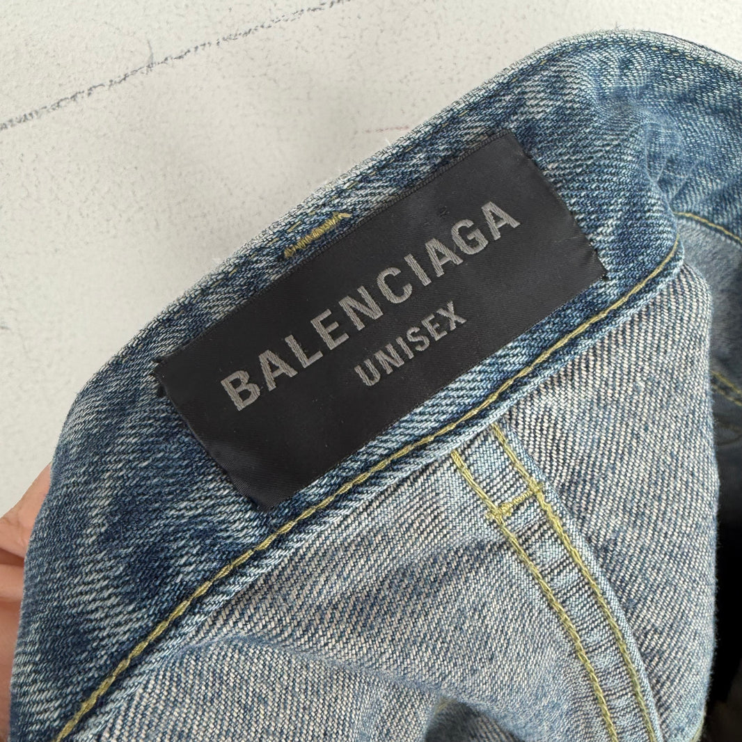Balenciaga Twisted Inseam Drawstring Jeans