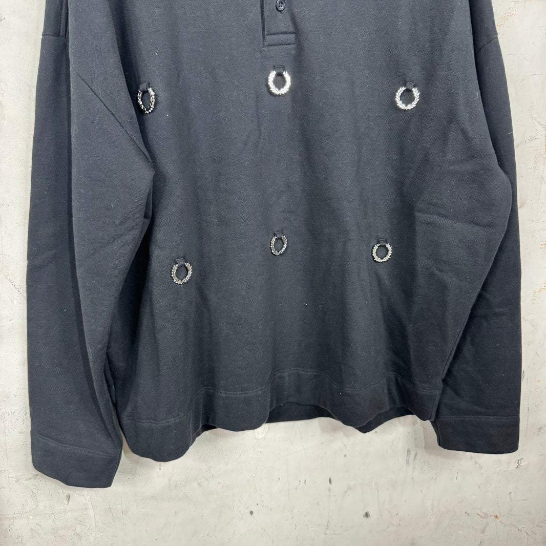 Raf Simons x Fred Perry Crested Tassle Sweatshirt