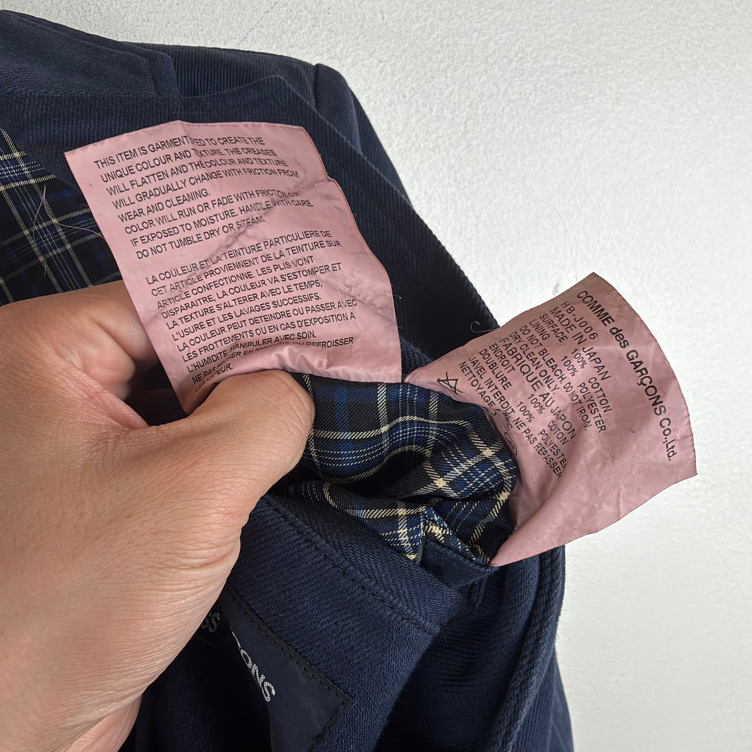 CDG Navy Cotton Blazer