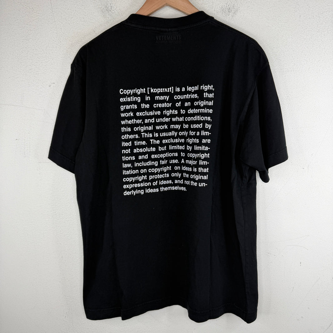 Vetements Copyright T-Shirt