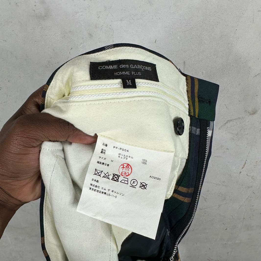 Comme Des Garçons Straight Plaid Trousers