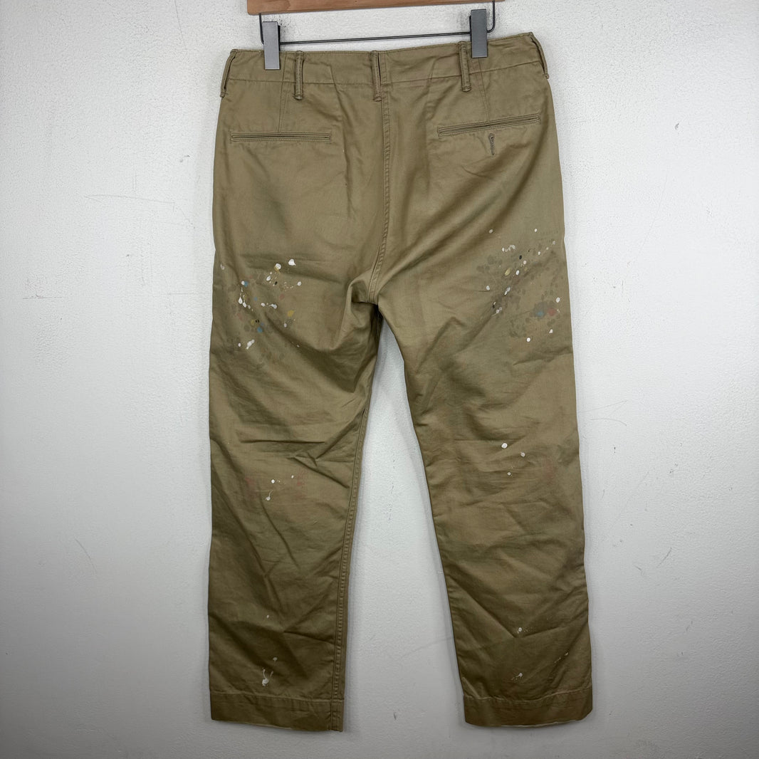 RRL Patchwork Paint Splatter Chino Pants