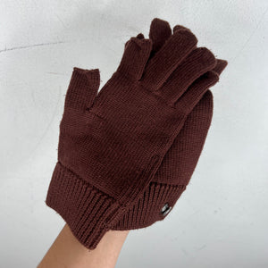 Rick Owens Touchscreen Wool Knit Gloves