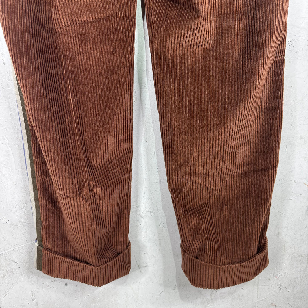 Gucci Brown Corduroy Striped Trousers