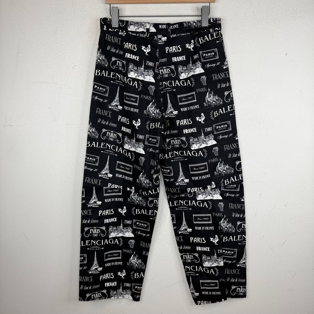 Balenciaga AOP Paris Chinos