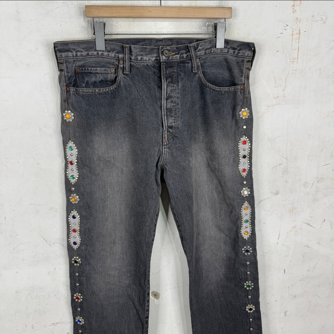 Kapital Studded Grey Jeans