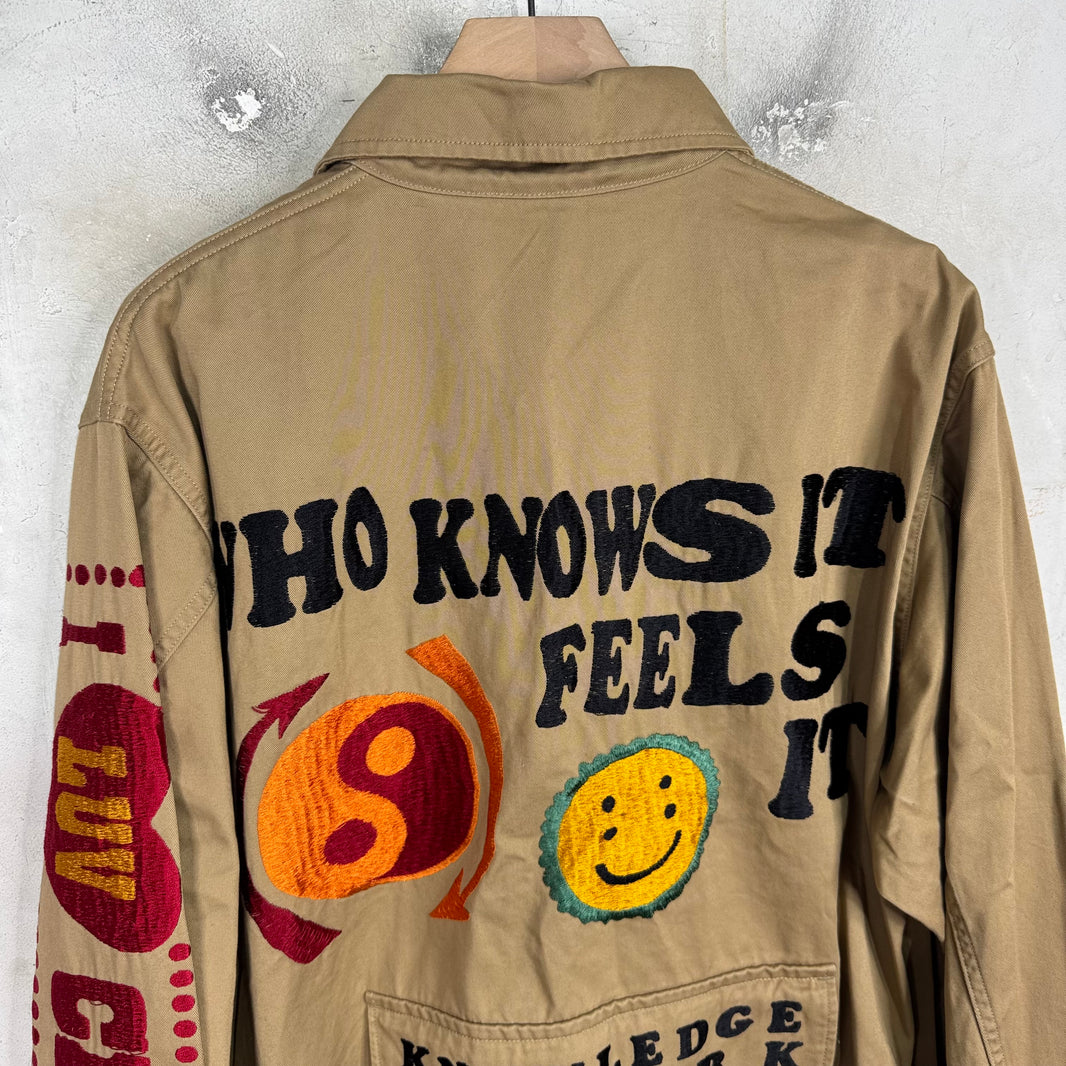 Cactus Plant Flea Market Knowledge Embroidered Jacket