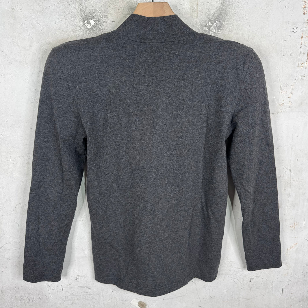Balenciaga Grey Shoulder Padded L/S T-Shirt
